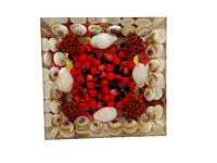 Shree Yantra Orgonite Pyramid | Attracts Wealth & Prosperity | Contains Gomati Chakra, Red & White Chirmi Seeds, Rudraksha | Made with Resin Shree Yantra Orgonite Pyramid | Attracts Wealth & Prosperity | Contains Gomati Chakra, Red & White Chirmi Seeds, Rudraksha | Made with Resin