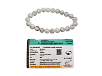 Howlite Bracelet | Stone of the Moon | Enhances Crown Chakra, Calmness & Spiritual Clarity Howlite Bracelet | Stone of the Moon | Enhances Crown Chakra, Calmness & Spiritual Clarity