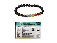 7 Chakra Lava Stone Bracelet | Balances Energy, Promotes Harmony & Inner Peace
