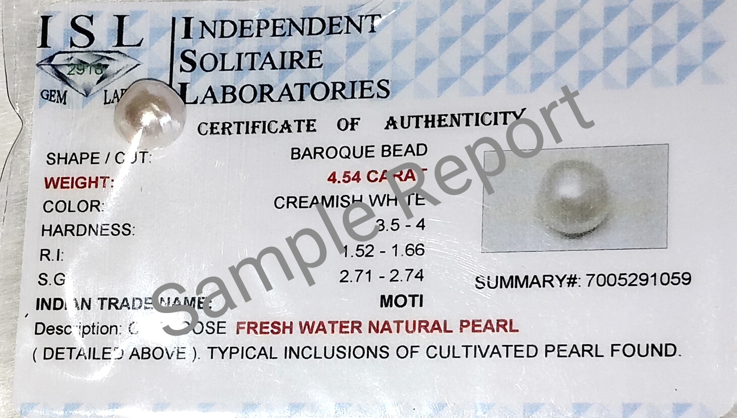 Fresh Water Pearl | Cultivated Natural Certified Fresh Water Pearl | Cultivated Natural Certified