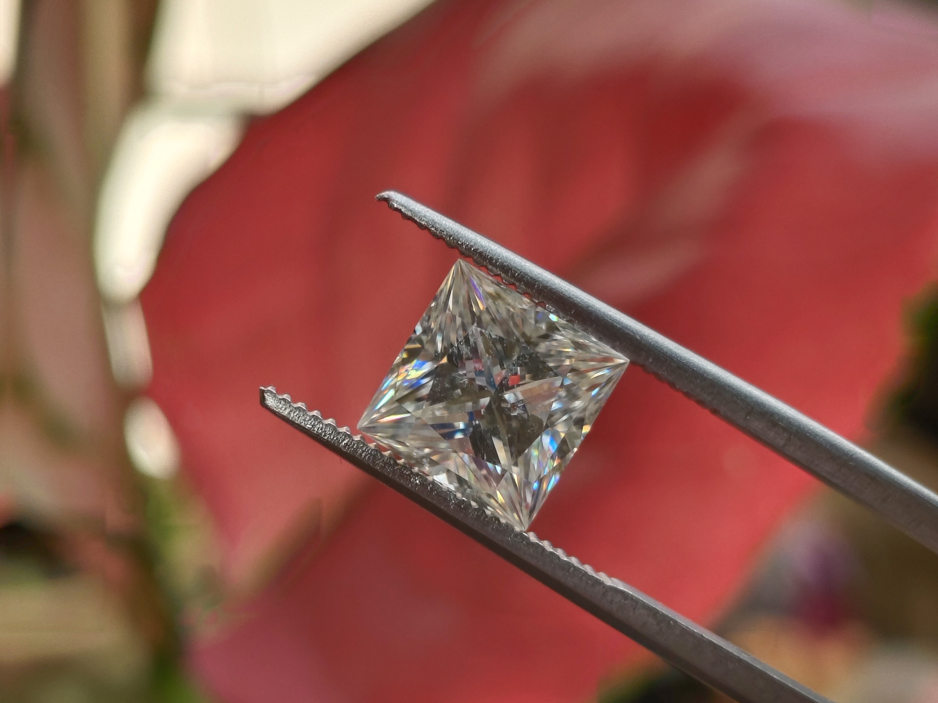 Moissanite Princess Cut | GRA Certified Moissanite Princess Cut | GRA Certified
