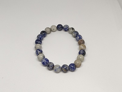 Sodalite Bracelet | Natural Stone for Clarity, Intuition & Throat Chakra Balance