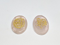 Rose Quartz Zibu Coin | Enhances Venus Energy & Heart Chakra | Brings Love, Compassion & Harmony Rose Quartz Zibu Coin | Enhances Venus Energy & Heart Chakra | Brings Love, Compassion & Harmony