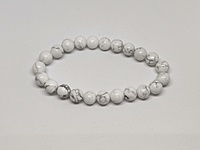Howlite Bracelet | Stone of the Moon | Enhances Crown Chakra, Calmness & Spiritual Clarity Howlite Bracelet | Stone of the Moon | Enhances Crown Chakra, Calmness & Spiritual Clarity