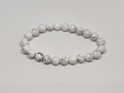 Howlite Bracelet | Stone of the Moon | Enhances Crown Chakra, Calmness & Spiritual Clarity