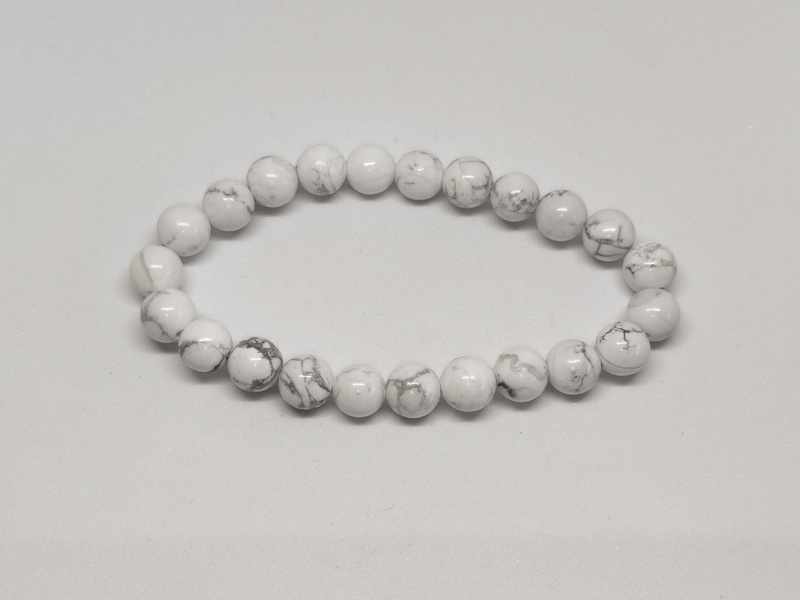 Howlite Bracelet | Stone of the Moon | Enhances Crown Chakra, Calmness & Spiritual Clarity Howlite Bracelet | Stone of the Moon | Enhances Crown Chakra, Calmness & Spiritual Clarity
