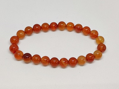 Carnelian Bracelet | Stone of Mars | Enhances Sacral Chakra | Boosts Courage, Confidence & Vitality