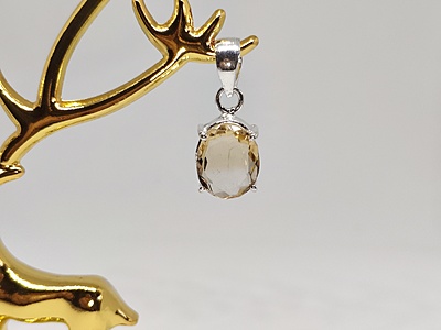 Citrine Pendant | Natural & Certified High-Quality Gemstone for Abundance, Jupiter & Solar Plexus Chakra