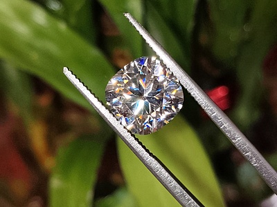 Moissanite Cushion Cut | GRA Certified
