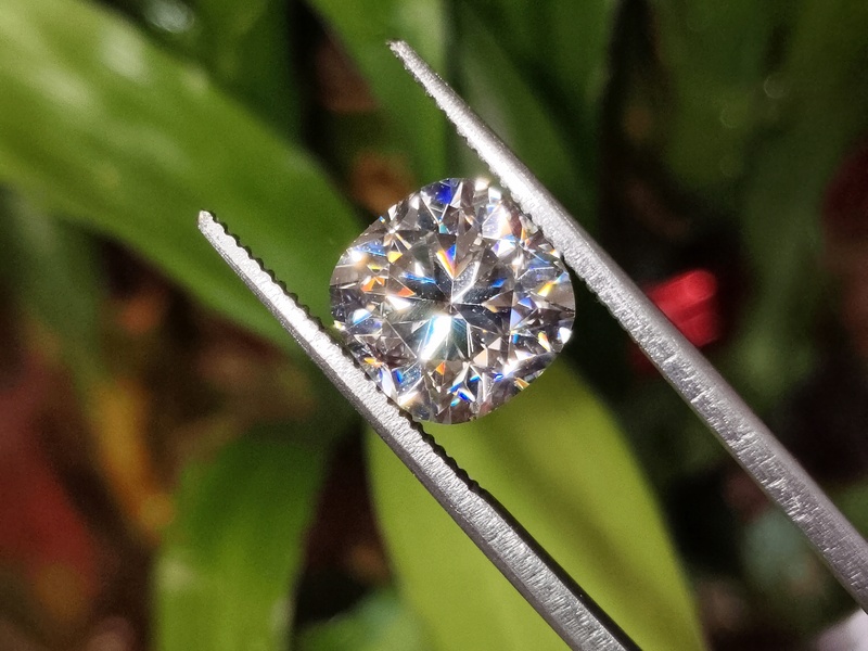 Moissanite Cushion Cut | GRA Certified Moissanite Cushion Cut | GRA Certified