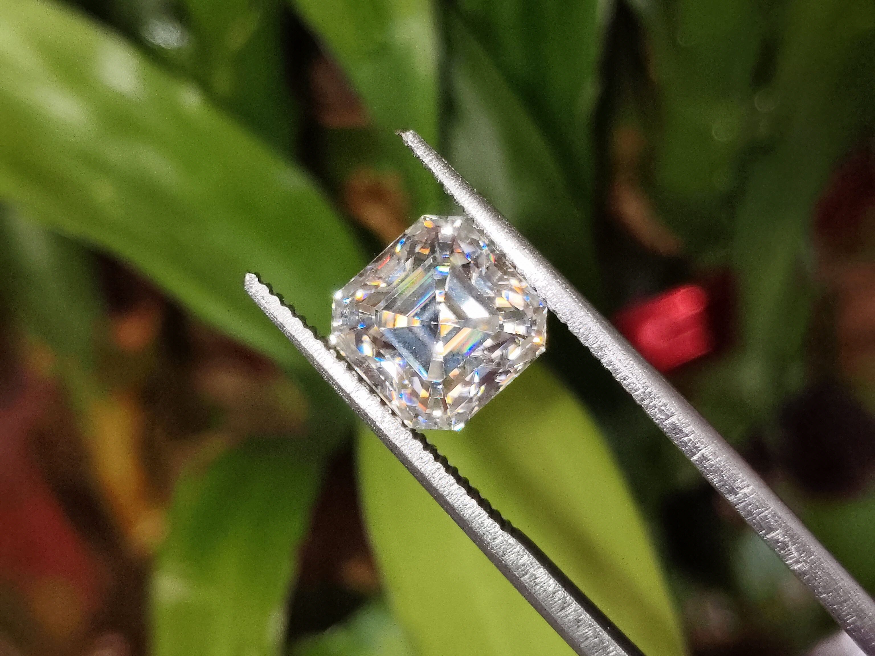 Moissanite Asscher Cut | GRA Certified