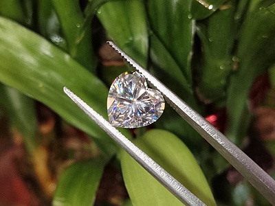 Moissanite Heart Cut | GRA Certified