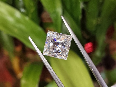 Moissanite Princess Cut | GRA Certified