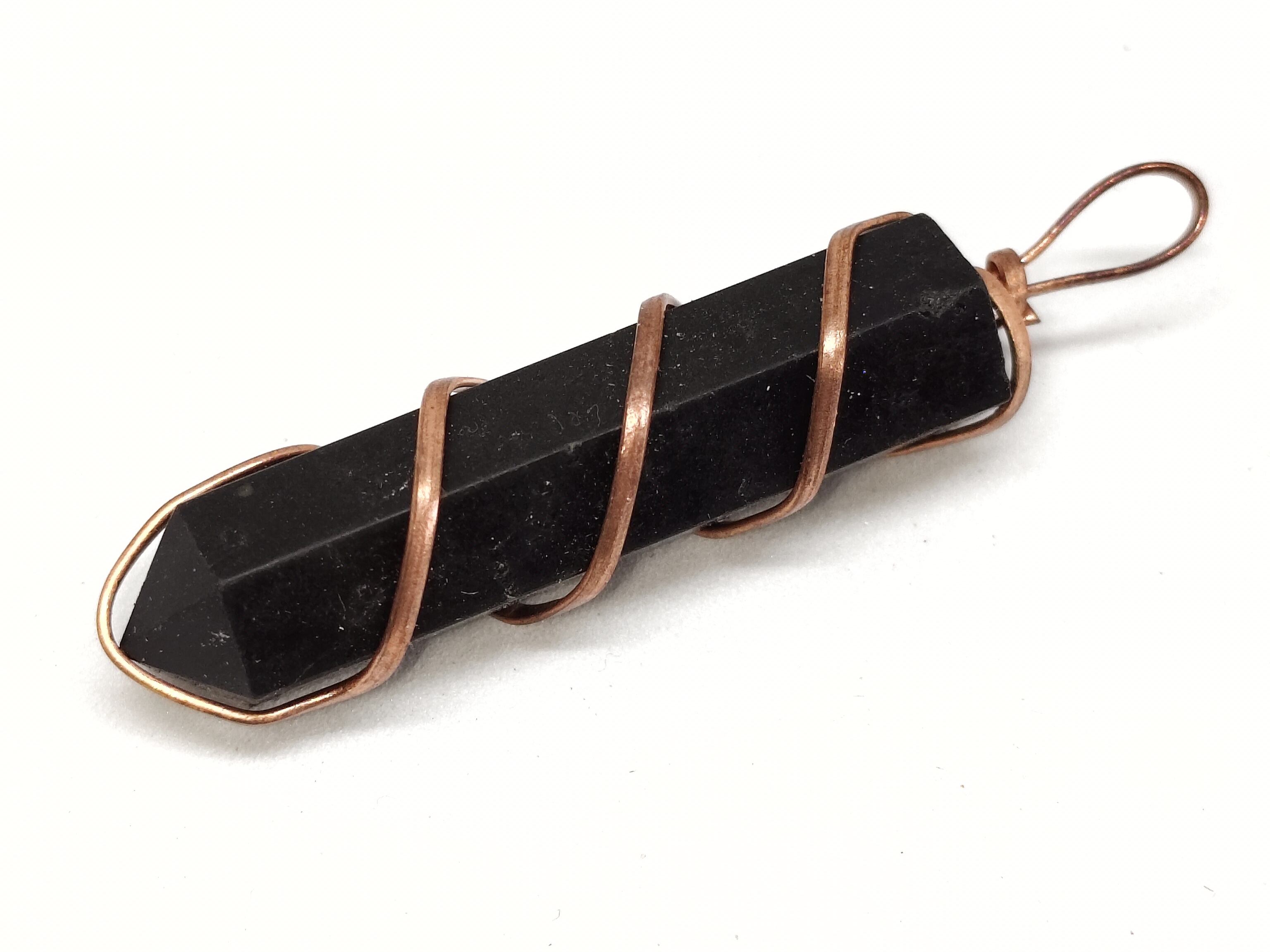 Black Tourmaline Pencil Pendant | Natural Stone for Protection, Grounding & Energy Cleansing Black Tourmaline Pencil Pendant | Natural Stone for Protection, Grounding & Energy Cleansing